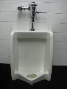 Blue Note men's urinal, courtesy of men's room correspondent KMac