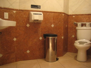 Toshi's left-side restroom