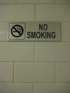 Silvana says NO SMOKING